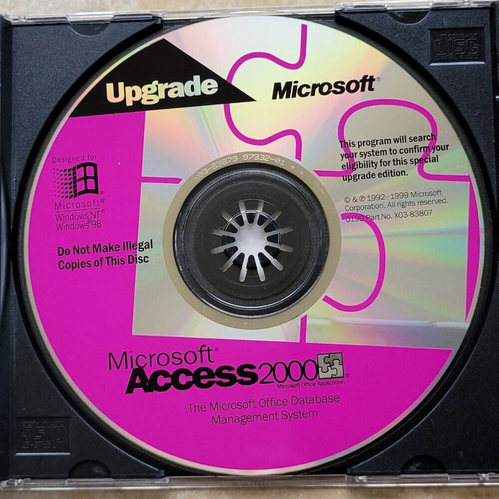 Vintage - Microsoft Access 2000 Upgrade, 1999